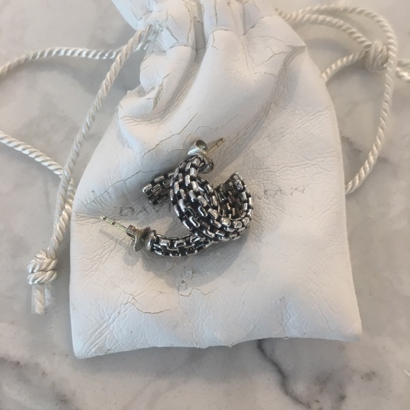 David Yurman Jewelry - David Yurman Sterling Silver Hoop Earrings David Yurman Jewelry - David Yurman Sterling Silver Hoop Earrings